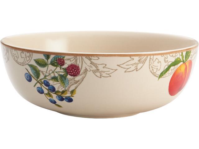 BONJOUR  54184  Dinnerware Orchard Harvest Stoneware 9-Inch Serving Bowl