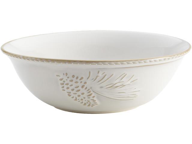 Bonjour Dinnerware Sierra Pine Stoneware 10-Inch Round Serving Bowl, Birch