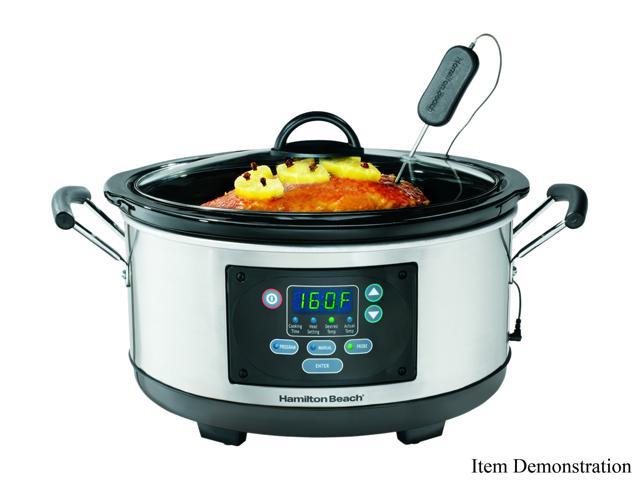 Hamilton Beach 33966 Silver 6 Qt. Set 'n Programmable Slow