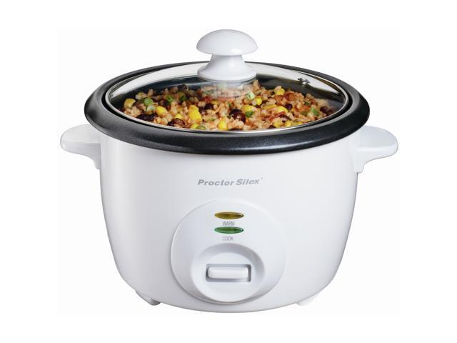 Proctor Silex 37533 White 5 Cups (Uncooked)/10 Cups (Cooked) Rice Cooker