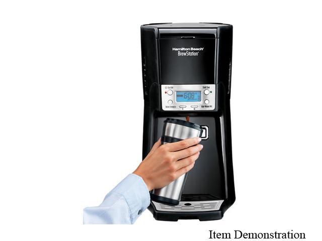 Hamilton Beach 48463 Black/Steel BrewStation Summit 12 Cup Coffeemaker