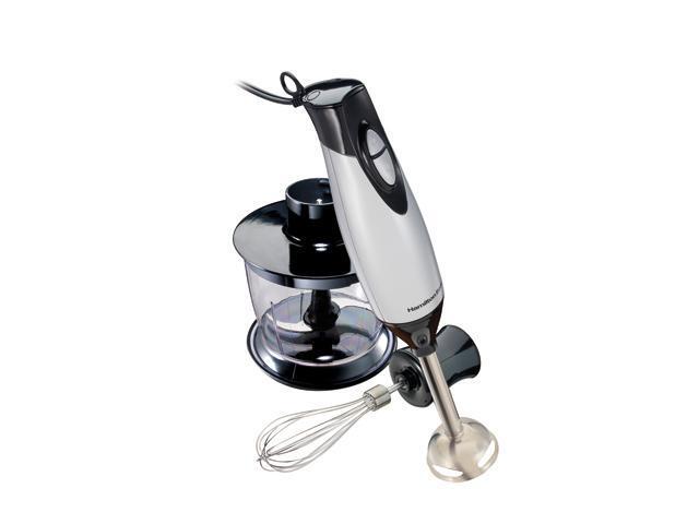 Hamilton Beach 59765 Silver 2 Speed Hand Blender with whisk and chopping bowl 2 speeds