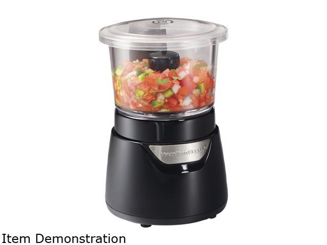 Hamilton Beach  72860  Black  3 Cup Food Chopper with Glass Bowl