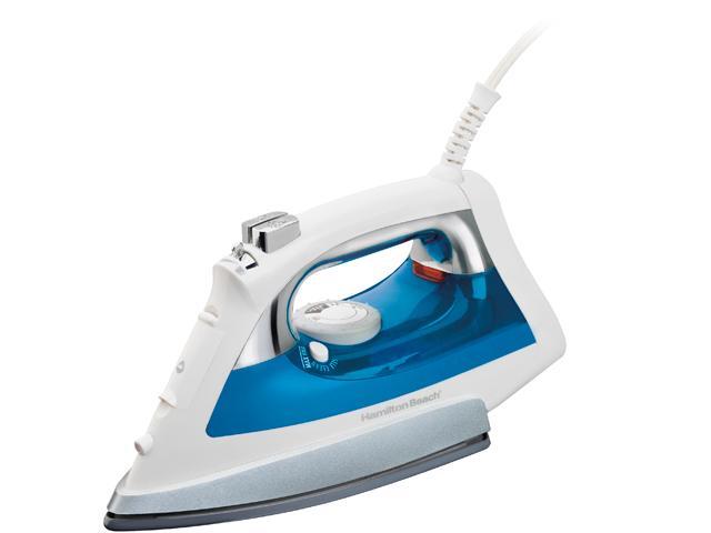 Hamilton Beach 14353 Automatic Shutoff Iron with Ceramic Coated Soleplate Blue/White