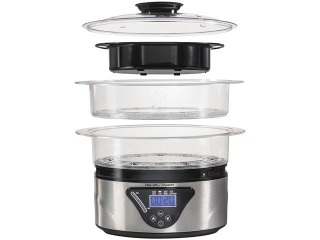 Hamilton Beach  37530A  5.5 Quart 2 Tier Digital Food Steamer
