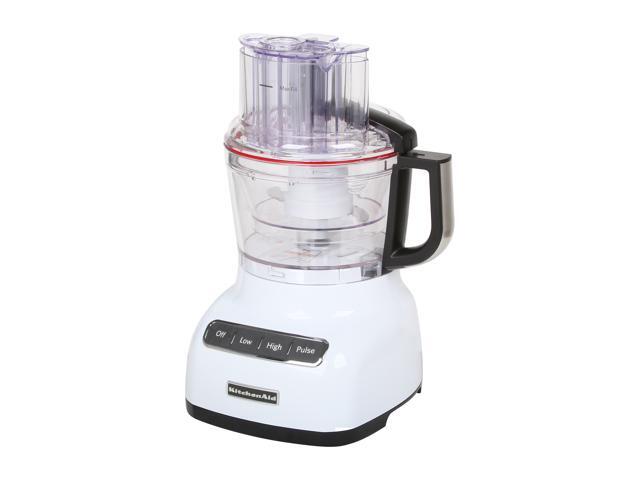 KitchenAid KFP0922WH White 9-Cup Food Processor with ExactSlice System