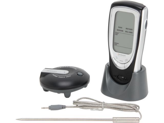 Oregon Scientific  PROAW132  AW131 Grill Right Wireless Talking Oven/Barbeque Thermometer, Black