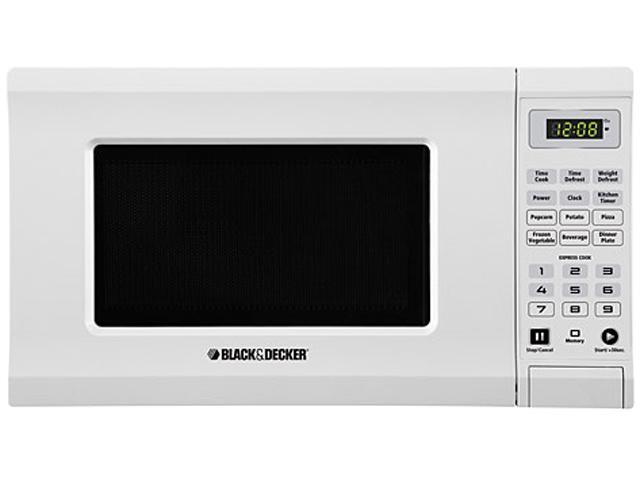 Black & Decker EM720CPI-PMW 0.7 Cu.Ft. 700W Microwave, White