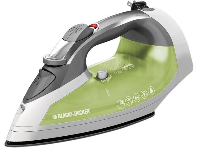 Black & Decker  ICR06X  XpressSteam Cord Reel Iron  Green/White