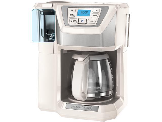 Black & Decker  CM5000WD  White  12-Cup Mill+Brew Coffeemaker