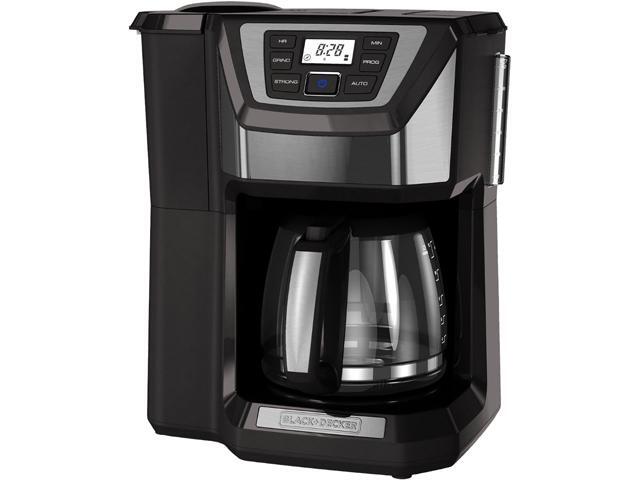 Black & Decker CM5000GD Black/Grey 12-Cup Mill and Brew Coffee Maker