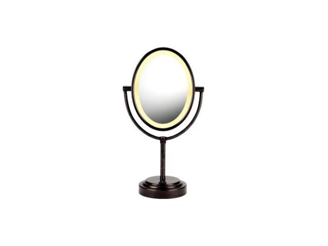 CONAIR BE47BR Oval Oiled-Bronze Double-Sided Illuminated Mirror