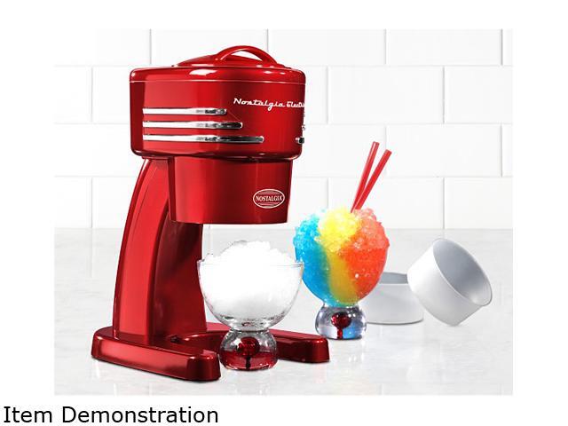 NOSTALGIA ELECTRICS RISM900RETRORED Electric Shaved Ice Machine