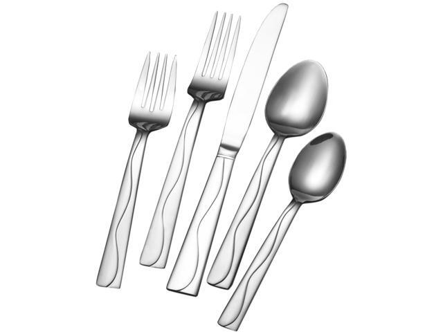 Lifetime Brands Towle Living 20-Piece Everyday Minaj Frost Flatware Set