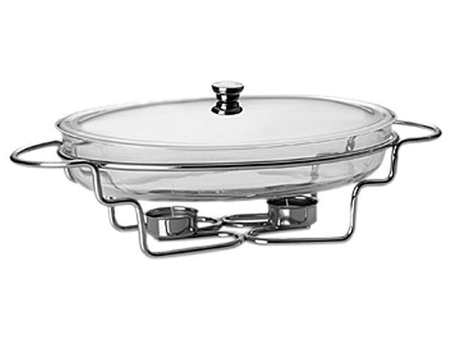 LIFETIME BRANDS 5112478 Towle Living Modernist Chrome-Plated 3-Quart Oval Warmer