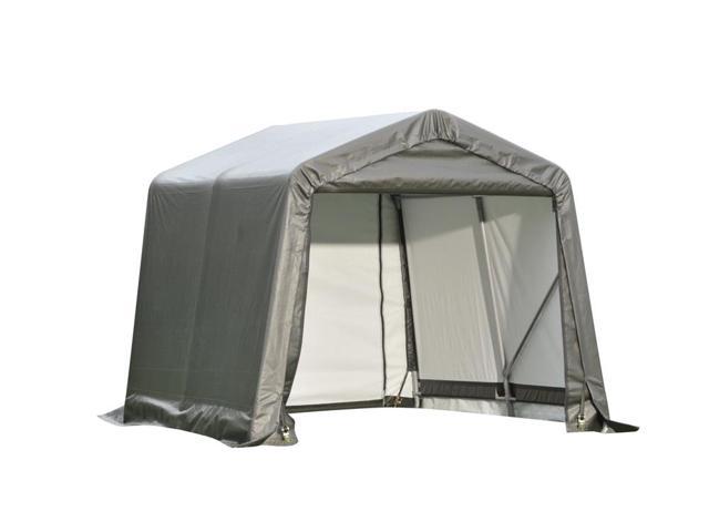  Vehicle Storage Shed 8x8x8 Peak Style Shelter Grey Cover - Newegg.com