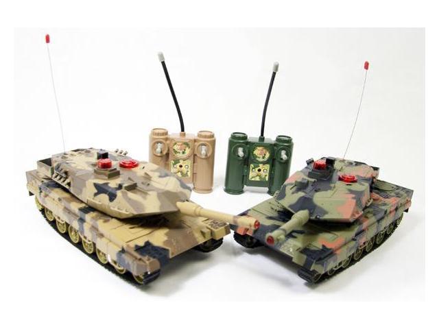 remote control laser tag fighting battle tank set