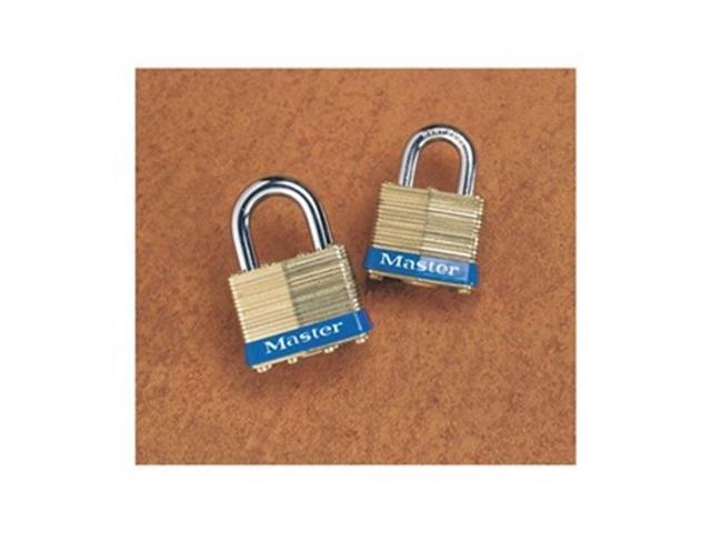Padlock, KA, 3/4 In H, 4 Pin, Brass