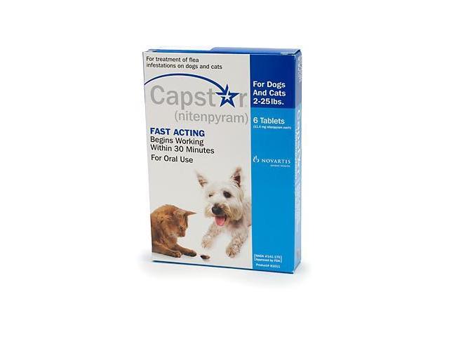 Novartis CAP-SM Capstar Flea Treatment for Dogs and Cats 2-25 lbs 6pk - Newegg.com