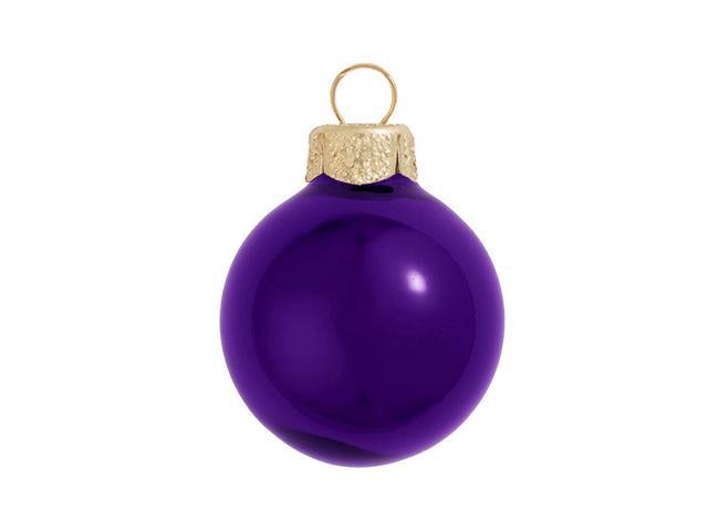6ct shiny purple glass ball christmas ornaments 4 quot 100mm 6ct shiny purple glass ball christmas ornaments 4 quot 100mm