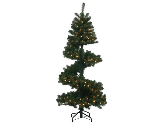 7 pre lit spiral pine artificial christmas tree clear 7 pre lit spiral pine artificial christmas tree clear