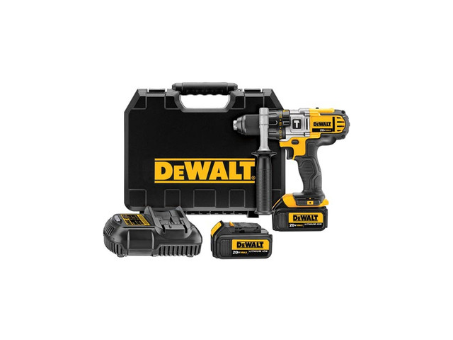  Cordless Lithium-Ion 1/2" 3-Speed Hammer Drill Kit with 2 Batteries