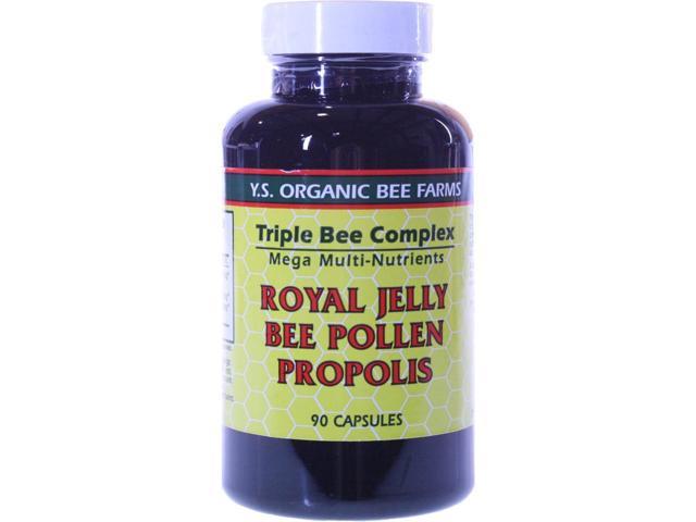 Y.S. Organic Bee Farms, Royal Jelly Bee Pollen Propolis 90 Capsules ...