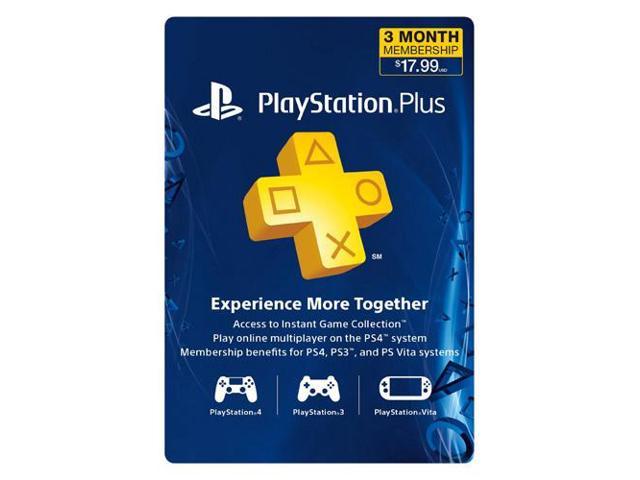 Sony PlayStation Plus Membership - 3 Month (Physical Card)-Newegg.com