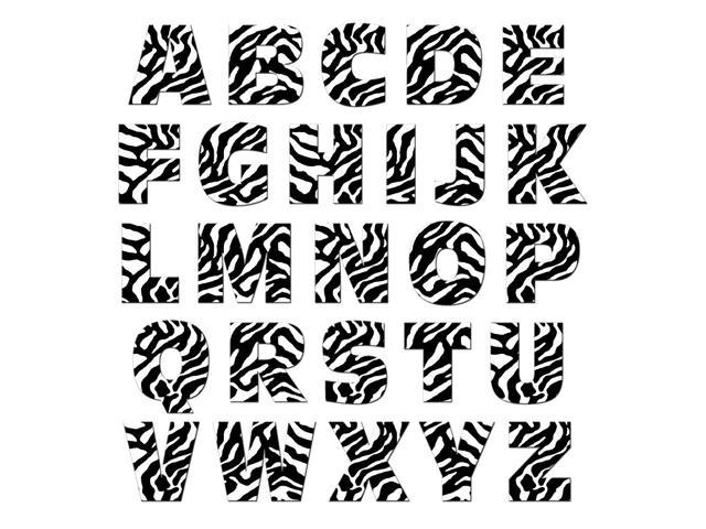 zebra print letter coloring pages - photo #24