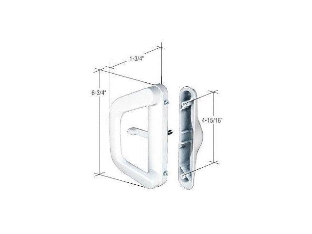 Crl Sliding Patio Door Handle Set For Milgard White 1253