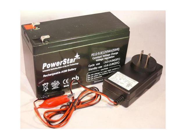 12v 9ah Sla Battery Cp1290 6 Dw 9 Hr9 12 Ps 1290f2 Replaces Free Charger 3996