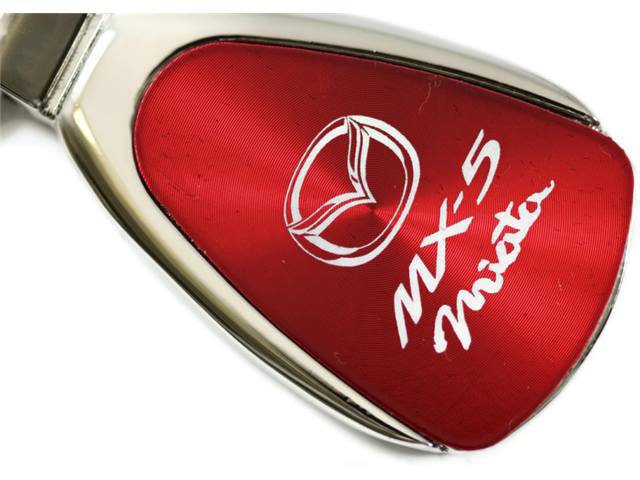 Mazda Miata MX5 Red Teardrop Key Fob Authentic Logo Key