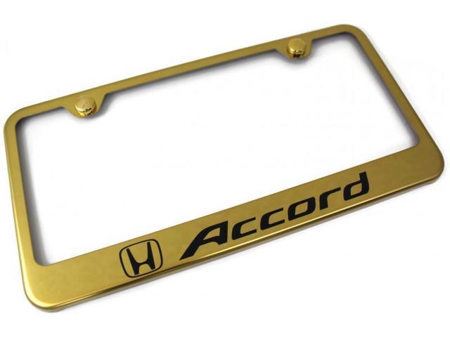 Gold honda accord license plate frame #7