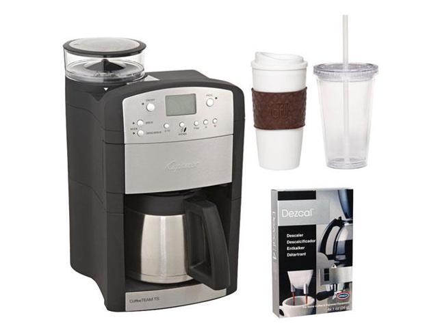 Capresso 465 CoffeeTeam TS 10-Cup Digital Coffeemaker with Conical Burr Grinder and Thermal ...
