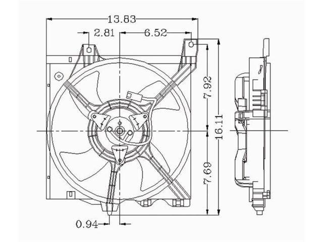 1992 Nissan sentra radiator fan #7