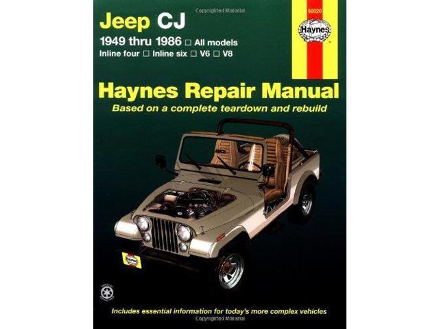 Haynes jeep cj automotive repair manual