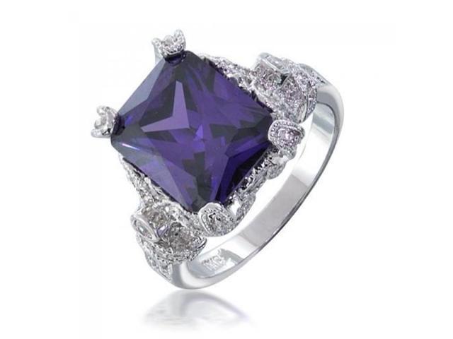 Bling Jewelry Silver Tone Pave CZ Oval Sparkl