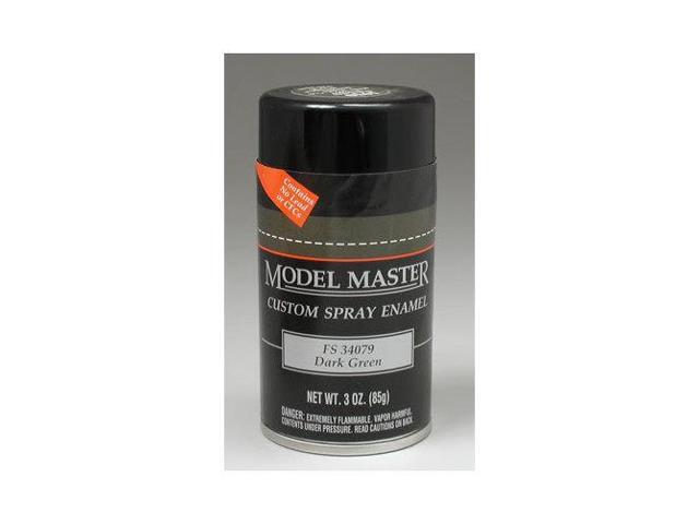 Testors Model Master Enamel Spray Paint 3 ounces FS34079 Flat Dark