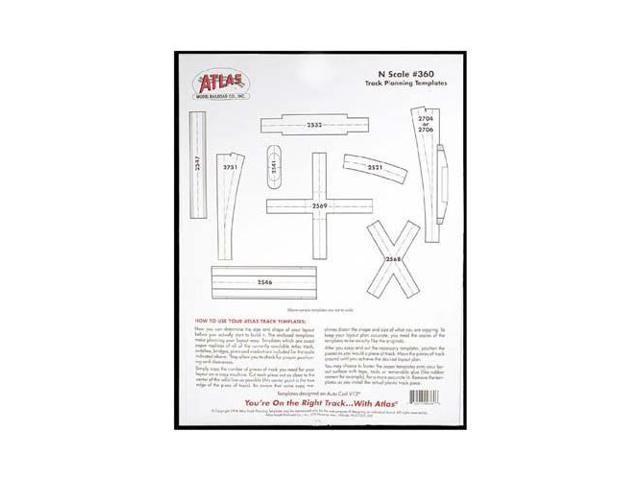 360 Scale Track Template Kit N ATLU0360 ATLAS MODEL RAILROAD-Newegg 