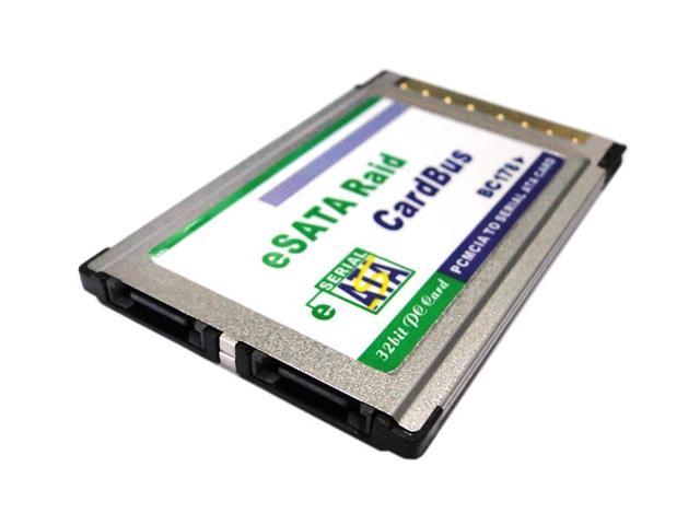 Smays 54mm Laptop PCMCIA to 2 eSATA Hard