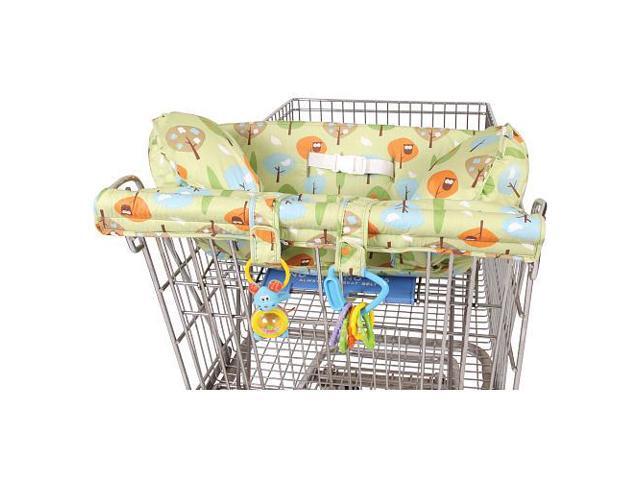 Leachco Prop 'R Shopper Body Fit Shopping Cart Cover - Green Forest Frolics