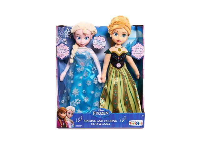 disney elsa and anna plush dolls