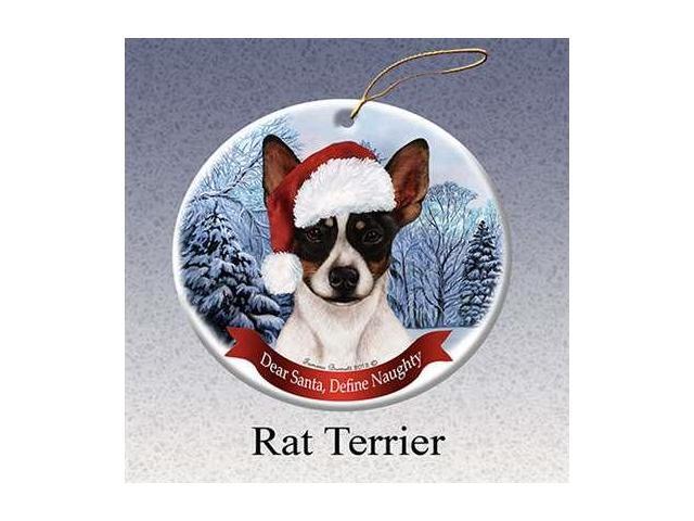 holiday pet gifts rat terrier santa hat dog porcelain holiday pet gifts rat terrier santa hat dog porcelain