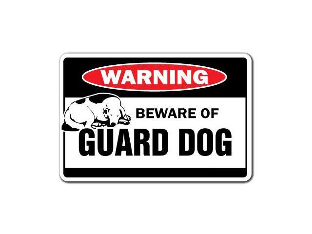 BEWARE OF GUARD DOG Warning Sign Dogs Lover Signs Gift Security Patrol ...