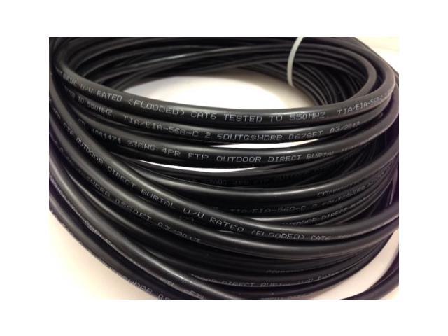 CERTICABLE 1000' FT. CAT-6 CAT6 OUTDOOR CABLE GEL FILLED FLOODED DIRECT