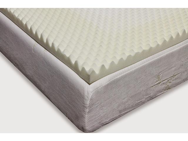 2in convoluted egg crate mattress topper