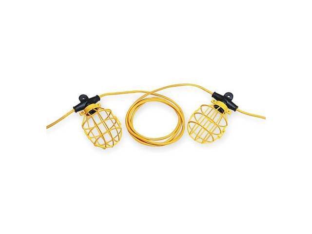 Lumapro Incandescent Yellow/Black Temporary String Light, 6YF73 - Newegg.com