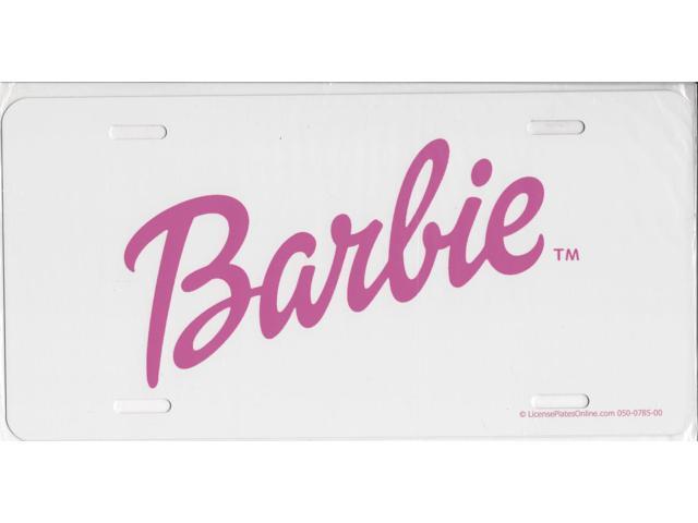 Barbie On White Photo License Plate-Newegg.com