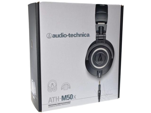 "E-buy World" Audio Technica ATH-M50x Professional Foldable Studio Monitor Headphones - Black