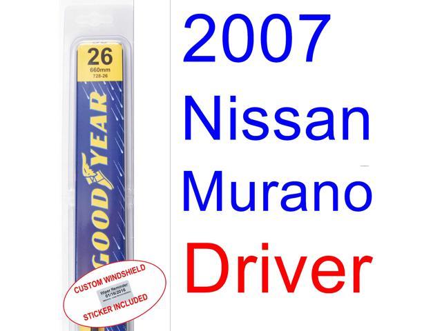 Nissan murano wiper blades 2007 #5